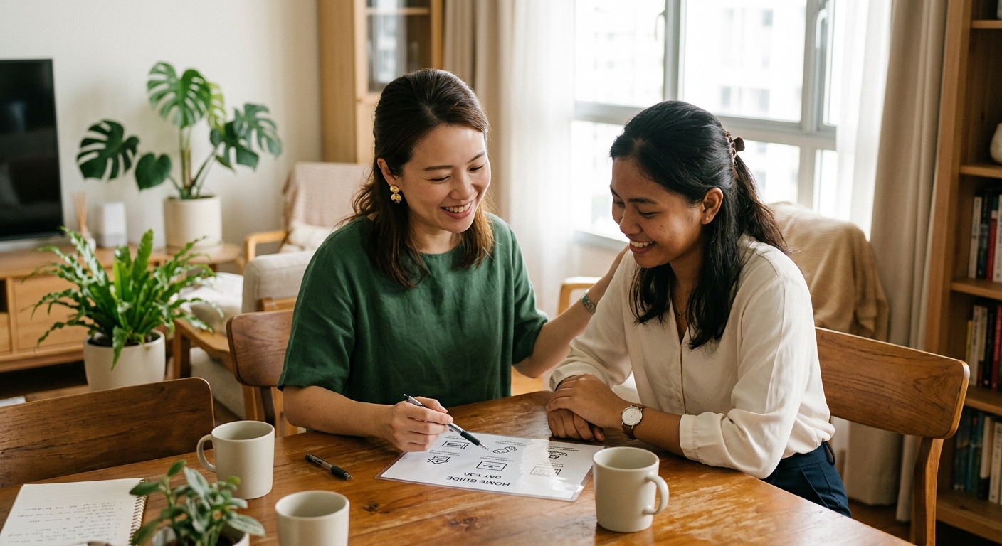 Onboarding a new helper: the first 30 days at home (SG)