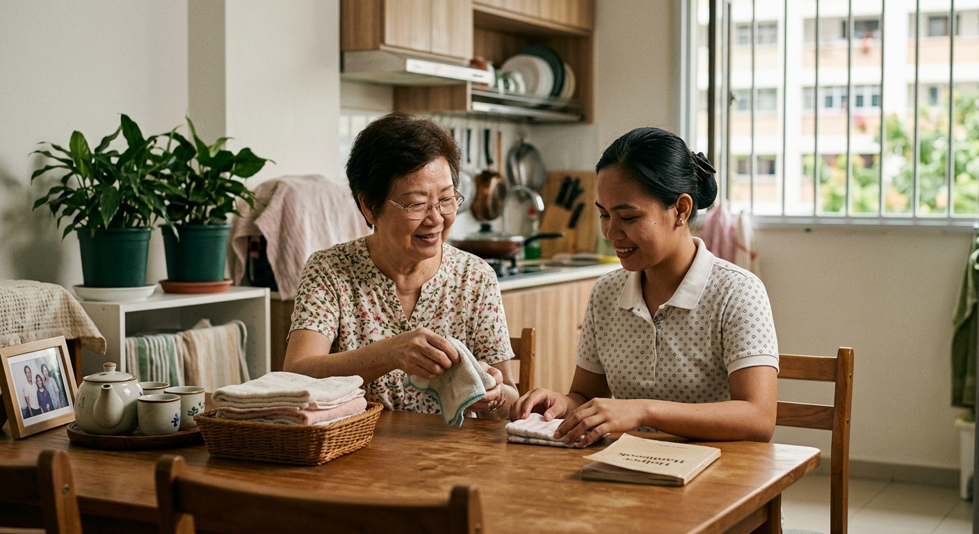 Onboarding a new helper: the first 30 days at home (SG)
