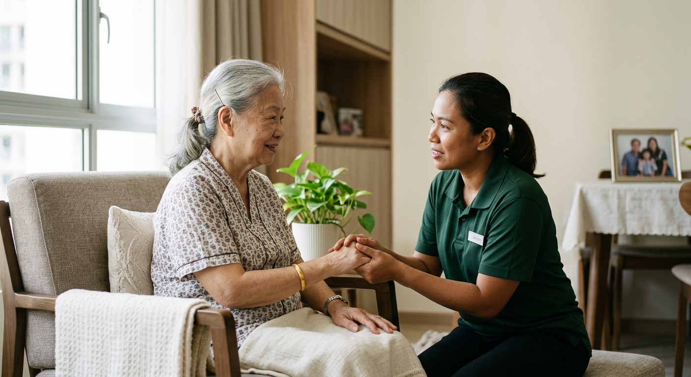 Elderly caregiver helpers: what Singapore families should look for